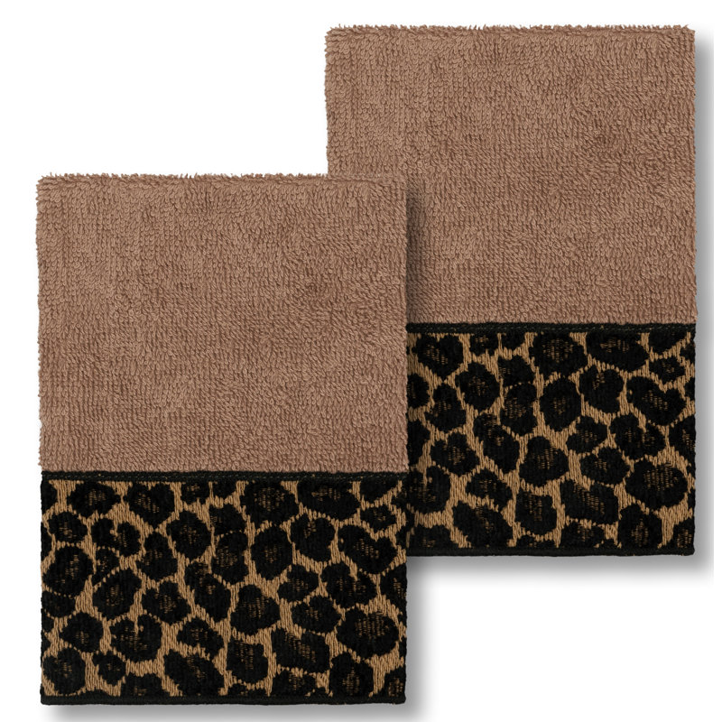 Spots Turkish Cotton Washcloth, Latte