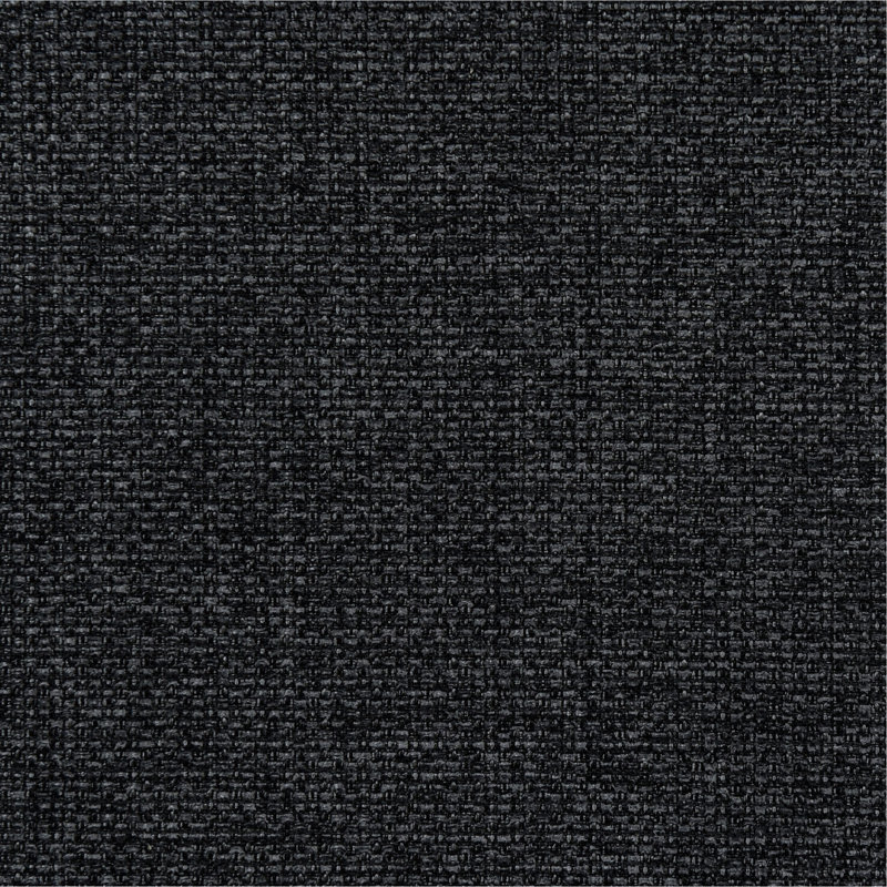 Charcoal Backless Bench With Small Round Legs And Undulating Design For Living Area, 54.64 In Depth 20.2 Width 18.6 Height 43.95 Lb Upholstered Silhouette Foam Cushioning