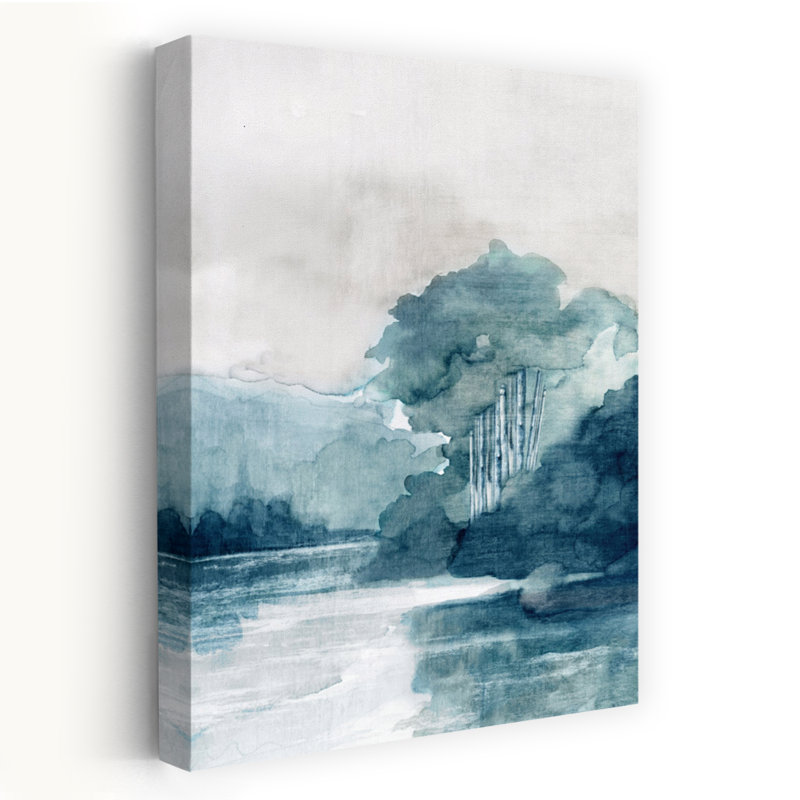Misty River And Distant Hills II by PI Studio - Wrapped Canvas Print, 152.4cm H x 101.6cm W