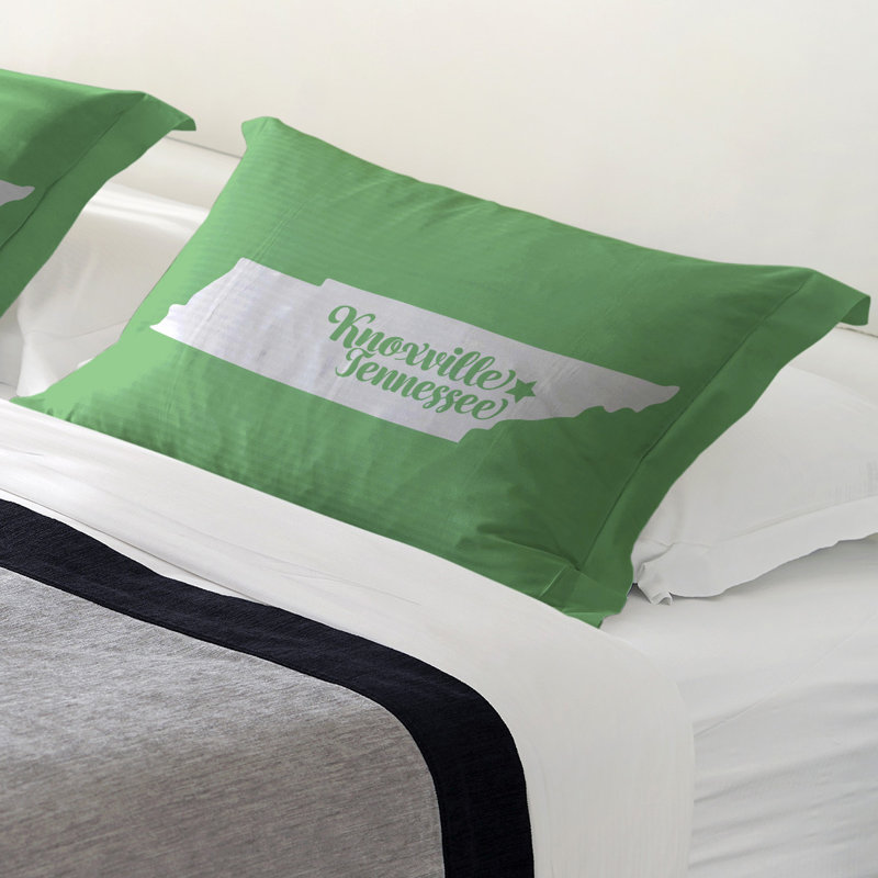 Sham Set, Queen, Microfiber, Green