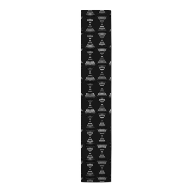 Trombly Table Runner, 72" x 16", Black