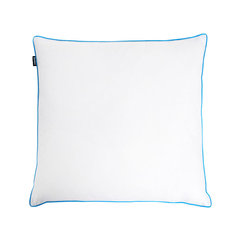 Bed Pillow ANETO Low Duck Feathers and Down 50 x 60 cm White, 7cm, 80 x 80 cm