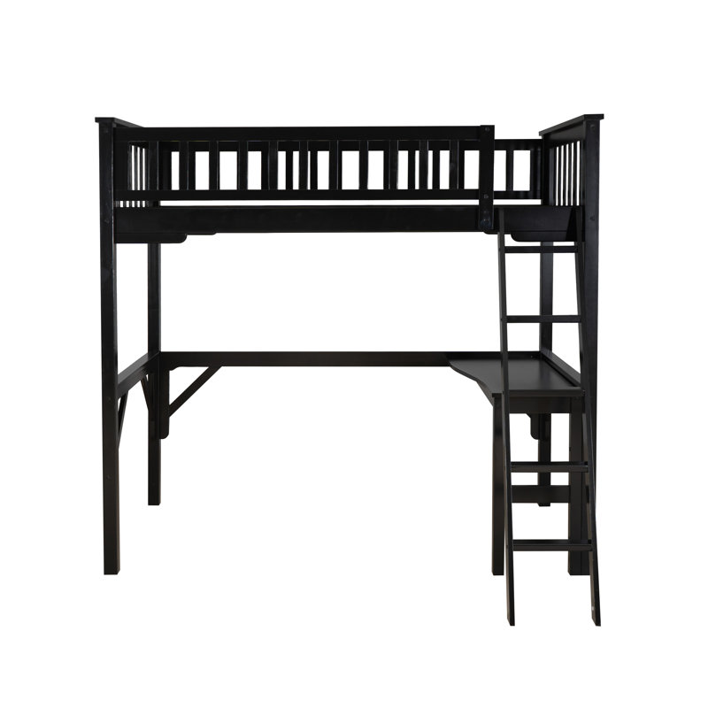 Porter Twin Study Loft Bed, Black