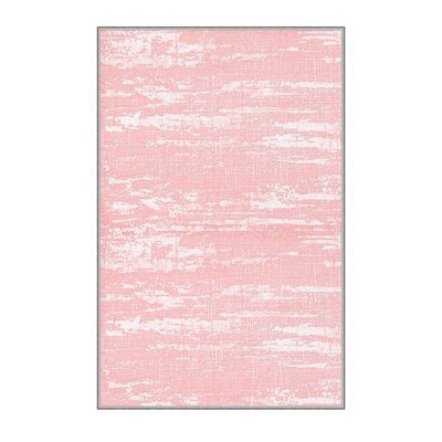 Tapis rose en polyester Wathak