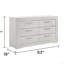 Commode à 6 tiroirs en bois blanc de style moderne Blanca (commode)