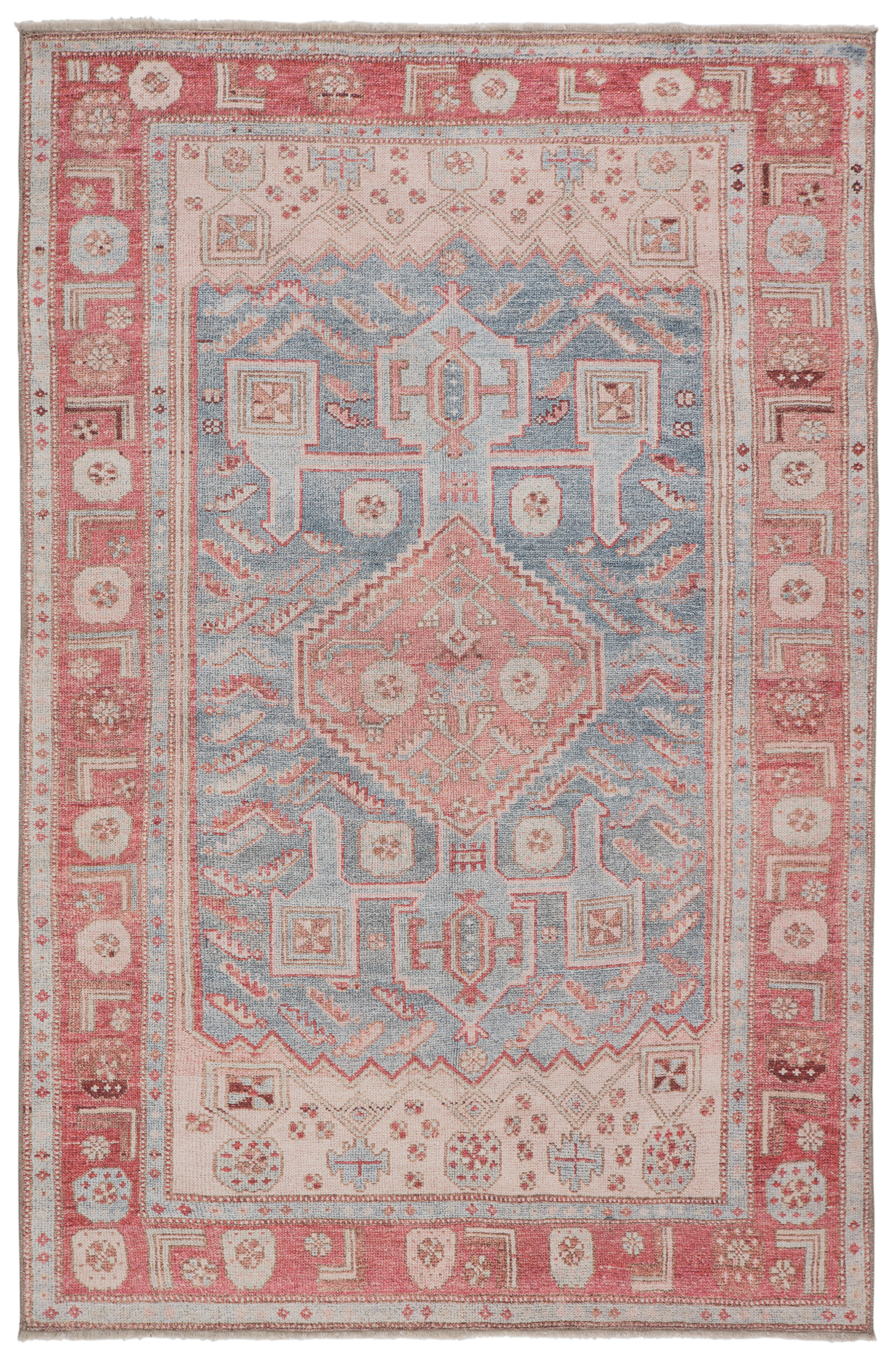 Blue Shell Shapped Rug Bungalow Rose Blue Shadow/Peach Blossom/Shell Area Rug & Reviews ...