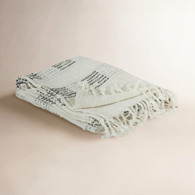 Alora Cotton Hand Woven Throw Blanket