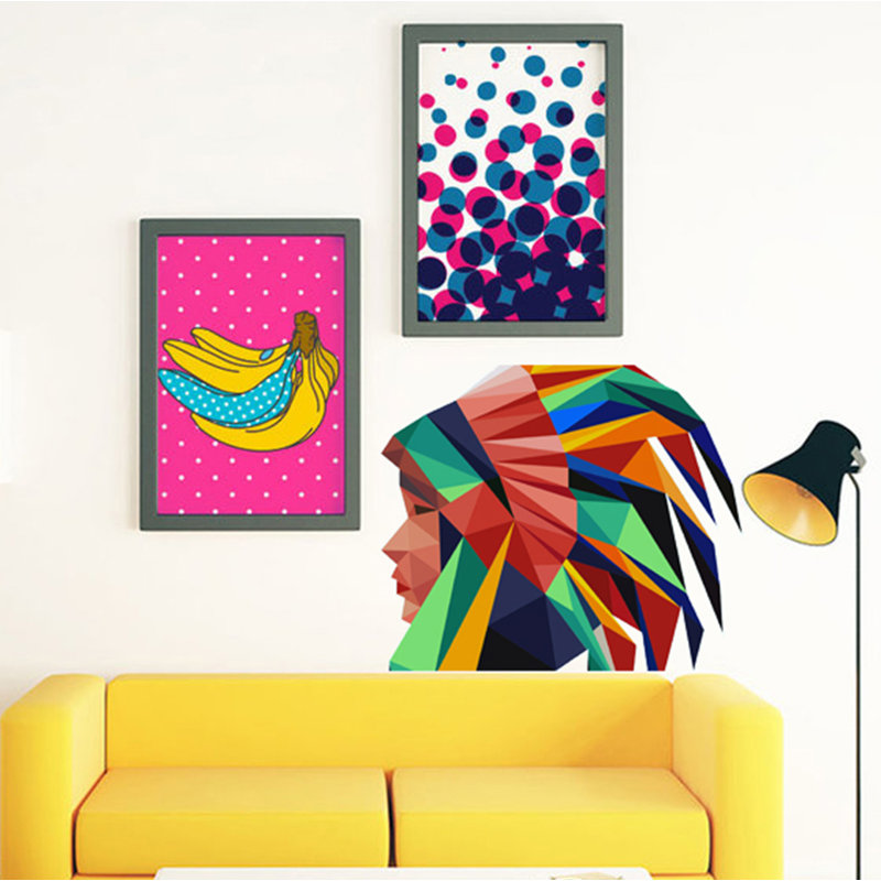 Adhésif décoratif indien, H 22 po x l 24 po