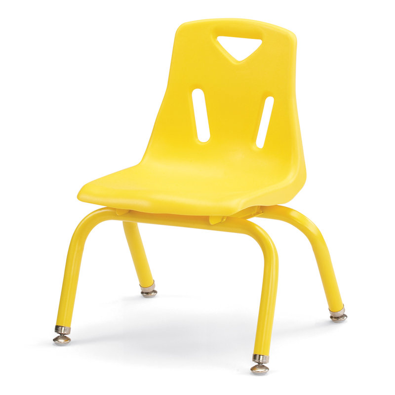 Chaise empilable Berries®, Thermolacquée, Jaune, 10 po