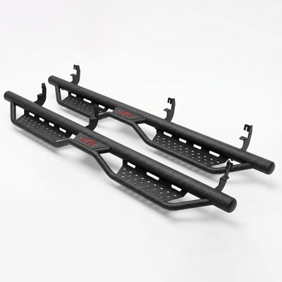 Drop Running Boards Side Steps Compatible With 2015 - 2026 Chevy Colorado & GMC Canyon Crew Cab (4 Full Size Doors),Two Stairs Design Bolt-On Side Steps Nerf Bar Black Powder Coated