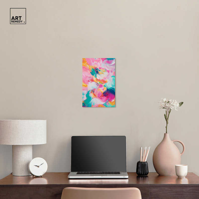 «Dancing Tones I» par Art Remedy, Toile tendue, H 15 po x l 10 po x P 1,5 po