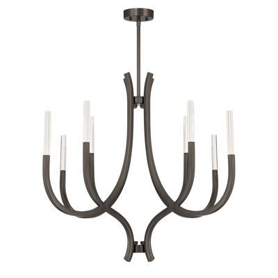 8-Light Chandelier in Mediterranean Bronze
