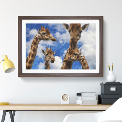 Four Giraffes - Picture Frame Painting