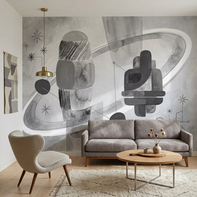 Paper Texture Wallpaper Mid Century Modern Paper Texture Removable Wall Decor