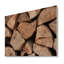 Pile de bois de chauffage - Impression traditionnelle sur bois brun-158969730-158969741