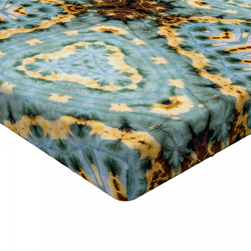 Microfiber Geometric Fitted Sheet, Full Fitted Sheet