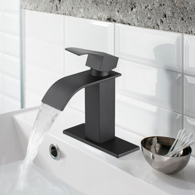 Single-handle Bathroom Faucet, Matte Black