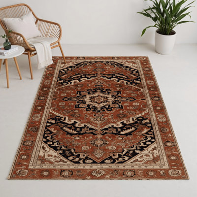 Tapis turc intérieur et extérieur brun