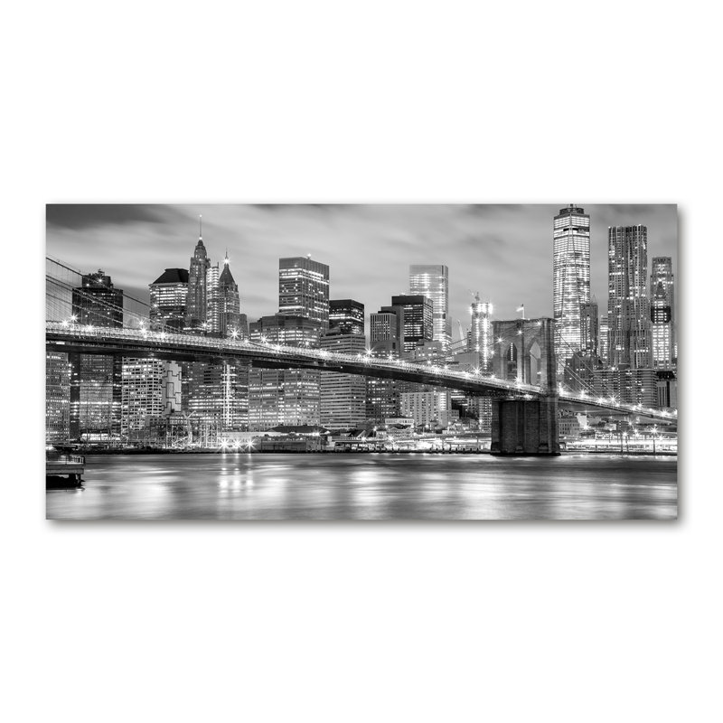 Manhattan New York - Wrapped Canvas Print