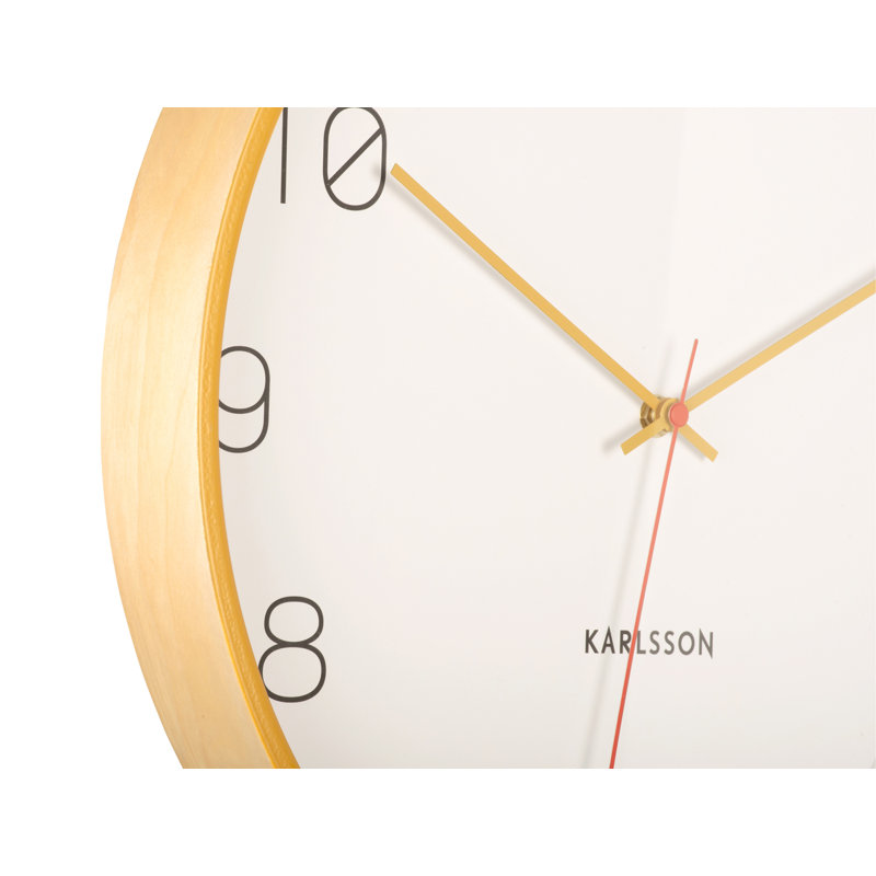 Manufactured Wood Wall Clock, Yellow