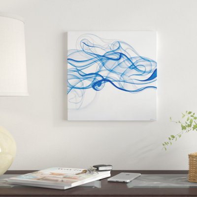 «Smoke Signals (Blue)» par Liz Jardine, impression sur toile