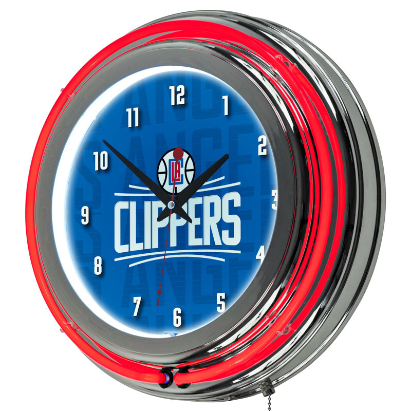 NBA Wall Clock, 14.5", Los Angeles Clippers