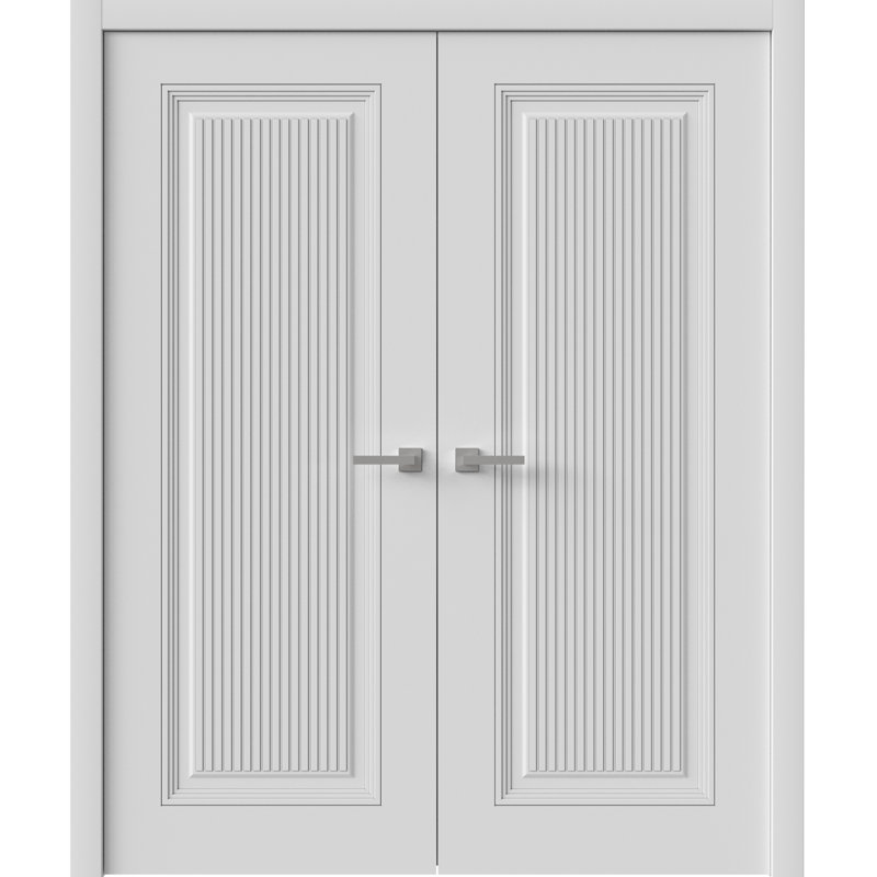 Portes intérieures intérieures | Émail blanc impérial 1888 | Cadre de panneau intérieur en bois massif | Portes de chambre à coucher pour garde-robe