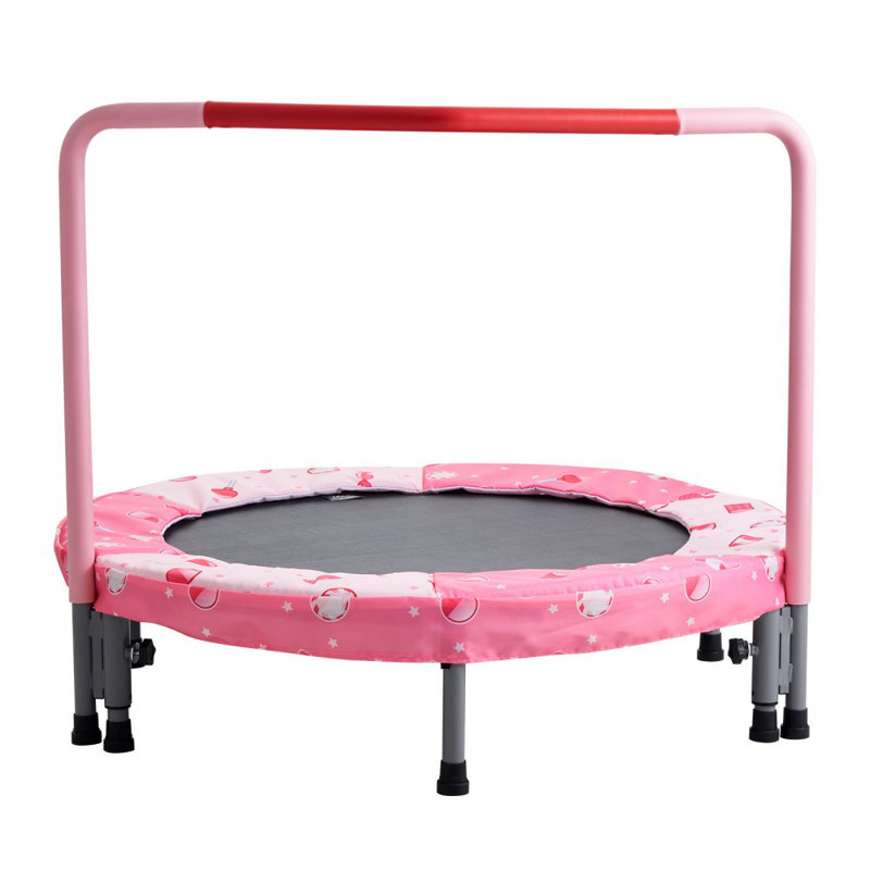 Trampoline 36 po pour enfants, Rose