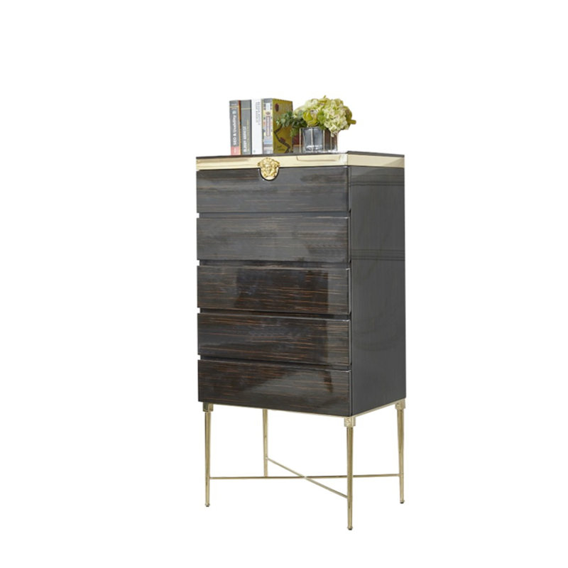 Commode d'appoint Gold Wire Ebony