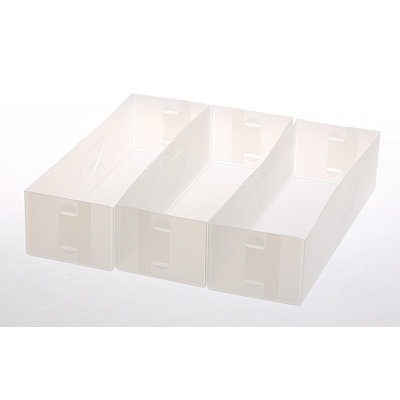 YBM HOME Organisateur de tiroir pour sous-vêtements, chaussettes, soutiens-gorge, cravates, foulards, boîtes de rangement pliables pour commode (petits organisateurs de tiroir, ensemble de 3)