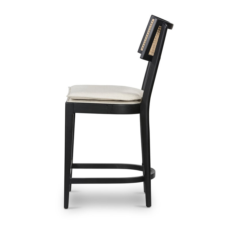 Britt Counter & Bar Stool, Black, Counter Stool (26" Seat Height), Cream