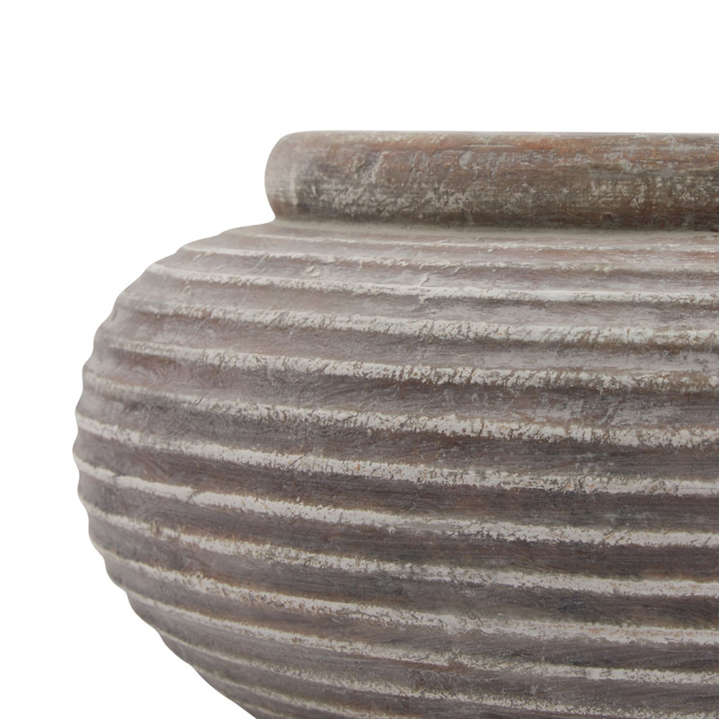 Marina Handmade Ceramic Pot Planter, Brown