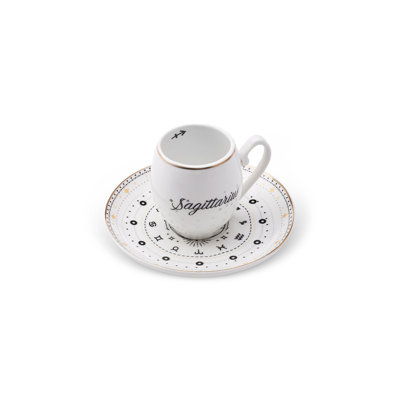 Porcelain Espresso Cup and Saucer