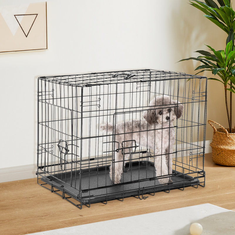 Caisse pour chien pliante pour animaux, H 28,74 po x l 42,12 po x P 26,77 po
