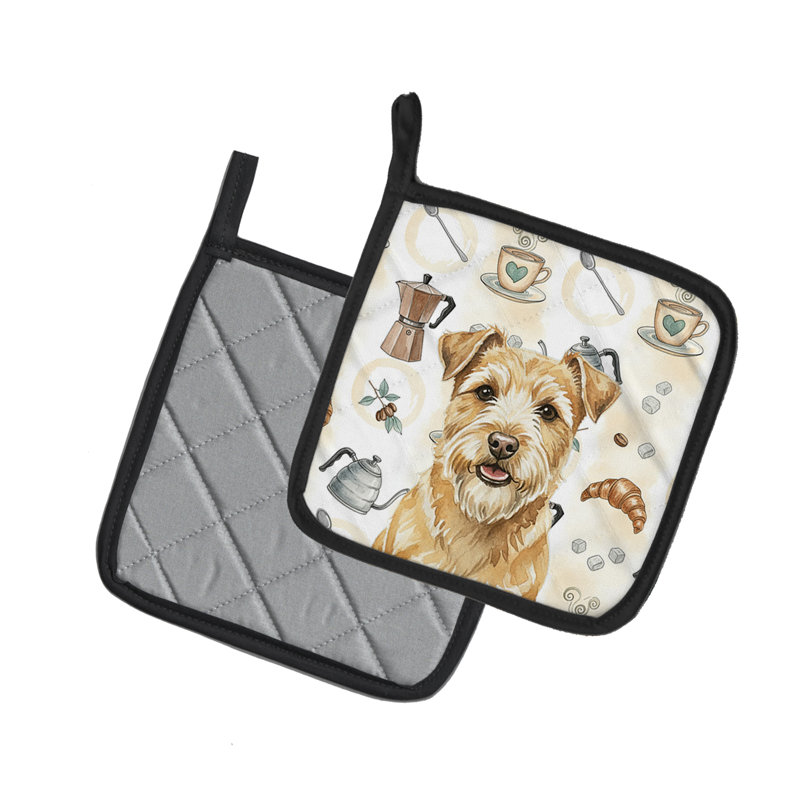 Paire de poignées Wheaten Norfolk Terrier