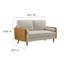 Kellan Performance Velvet Sofa In Walnut Alabaster-105770600-105770607-105770601