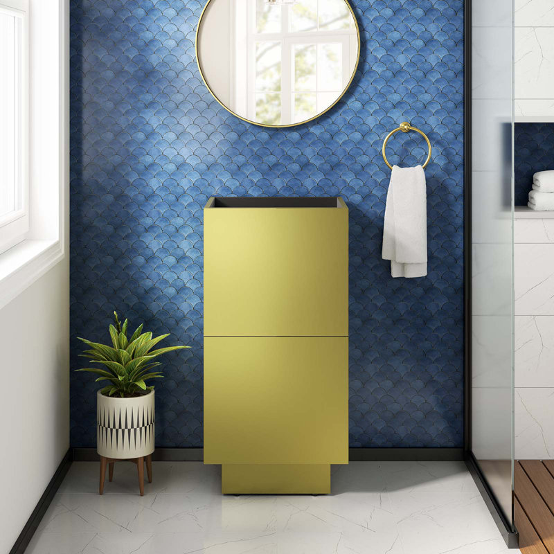 Modway Quantum 18" Single Bathroom Vanity Base Only in Tan