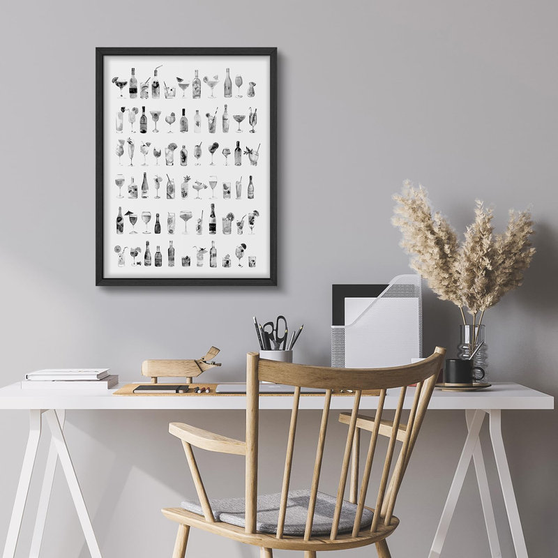 "Petite collection Vintage Cocktail", Noir, H 14 po x l 11 po