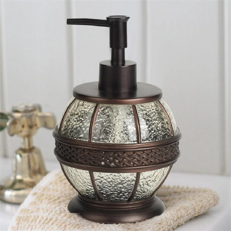 Distributeur de savon compact compact à pompe, accessoire de comptoir décoratif pour lavabo et comptoir de cuisine