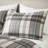 Full/Queen Plaid Comforter , Microfiber, 2 Shams, Throw Pillows, Elegant Feel Bedding Plaid, Microfiber Cover