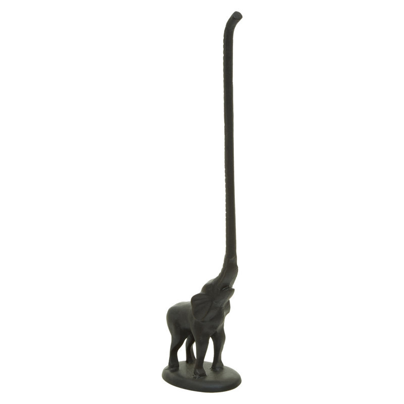 Kandra Free Standing Toilet Paper Holder, Black