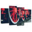 Roues de locomotive rouges Mehar