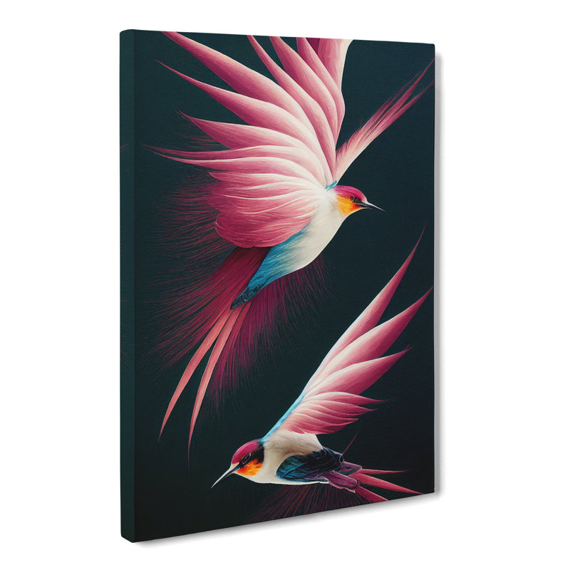 Crestover Swallow Birds - Wrapped Canvas, 50cm H x 35cm W x 3cm D