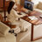 Black Walnut Color Rectangular Solid Wood Dining Table-674197542