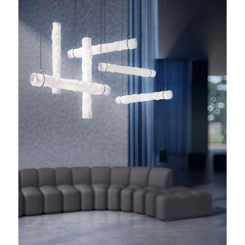 Baggy Horizontal Suspension Lamp, 1.57" H x 23.6" W x 4.7" D, 16.2 W
