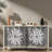 4-door Sideboard With Adjustable Shelves And Exquisite Creative Carving-895248670