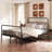 Queen Bed Frame With Headboard And Footboard, Metal Platform Bed Frame, All Metal Slats Support, Under Bed Storage, No Box Spring Needed, Easy Assembly