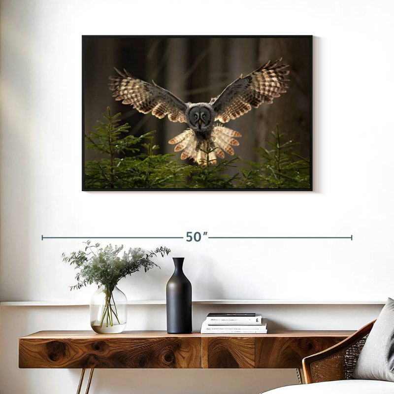 Brampt Flying Owl, 25" H x 37" W