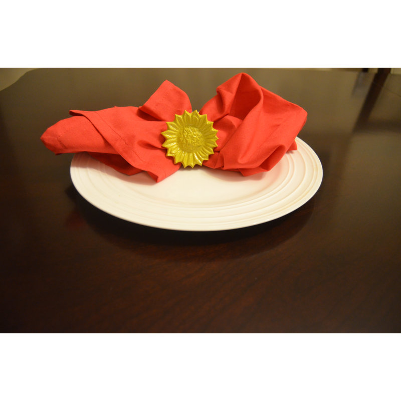 Metal Napkin Ring, Yellow