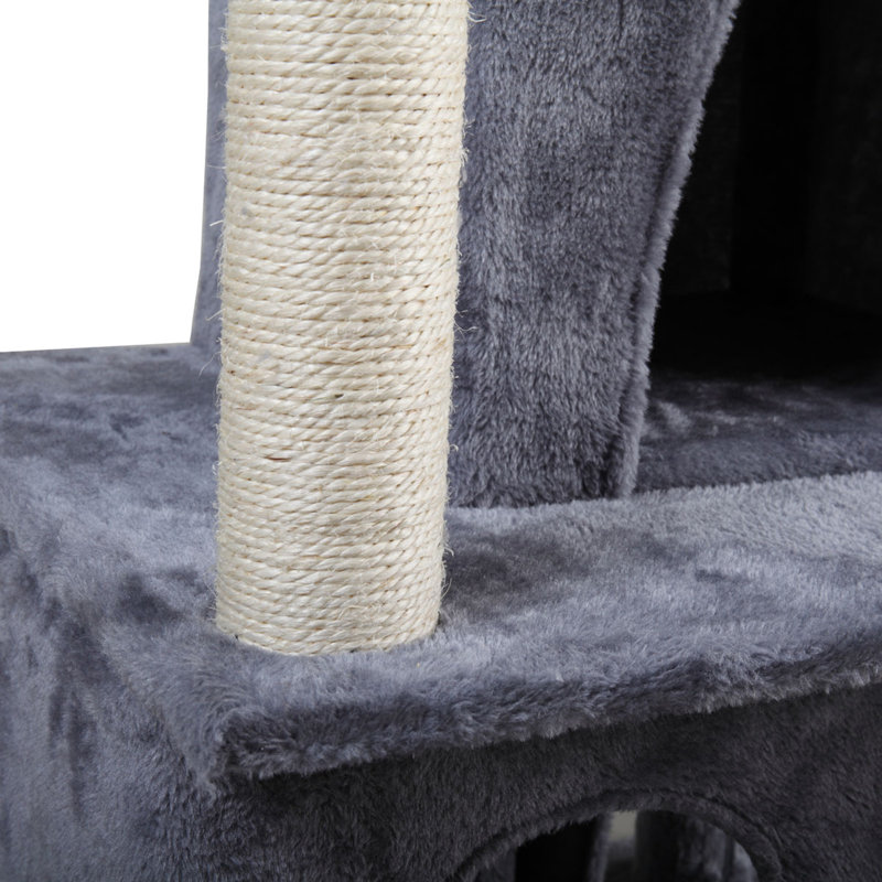 Double-Layer Cat Tree With Cat House And Ladder
